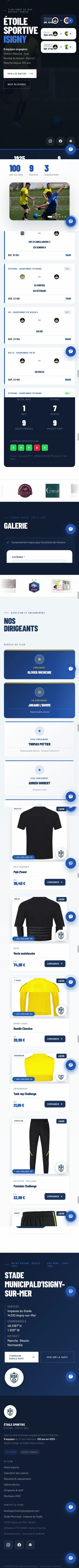 Site Étoile Sportive d'Isigny — vue complète